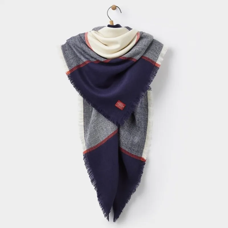 Joules Heyford Scarf - French Navy Check